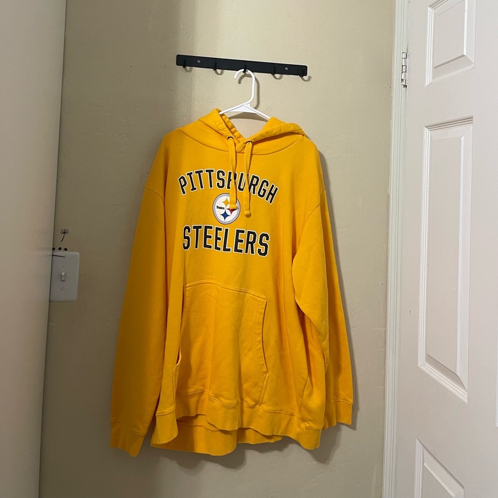 ❤️Fanatics NFL PRO LINE PITTSBURG STEELERS  HOODIE WITH HANDPOCKETS
